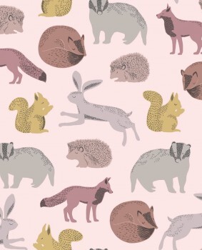 animal wallpaper pink forest animals children