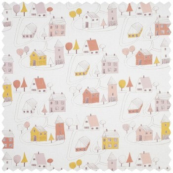 Decoration fabric paper look houses