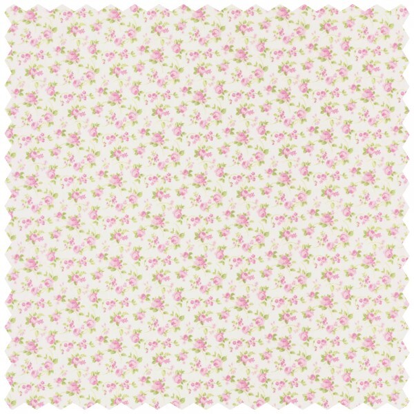 Deco Fabric Flower Pink Green