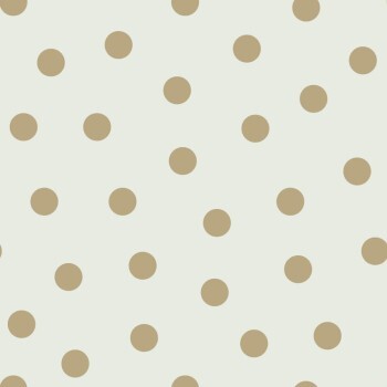 Graphic circles cream and gold non-woven wallpaper Woodland Rasch Textil 139243