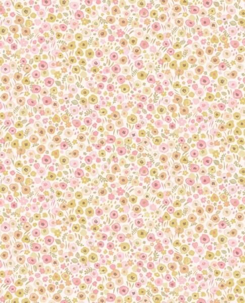 flower pattern nature motifs non-woven wallpaper pink and orange Explore Eijffinger 323062
