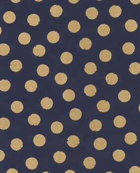 dots gold glitter wallpaper dark blue