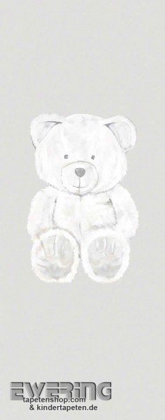 Papiertapete Wandbild Teddybär Beige