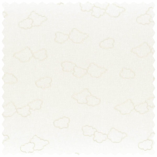 Decorative fabric white clouds embroidered Rose & Nino 45590144