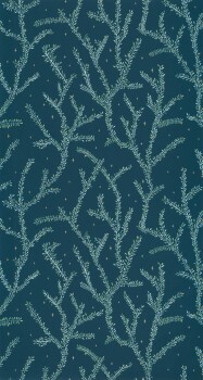 Nature motifs Scandinavian forest wallpaper wallpaper blue Caselio - La Foret Texdecor FRT102946679