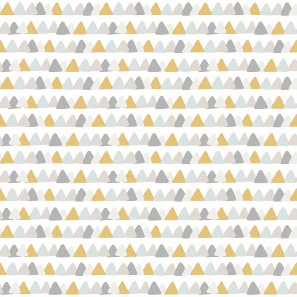 Wallpaper non-woven ocher gray triangles Rose & Nino RONI85552290