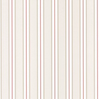 stripes wallpaper beige red non-woven