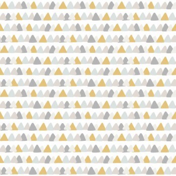 Wallpaper non-woven ocher gray triangles Rose & Nino RONI85552290