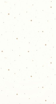 White and brown wallpaper small stars Caselio - Autour du Monde Texdecor ADM103472000