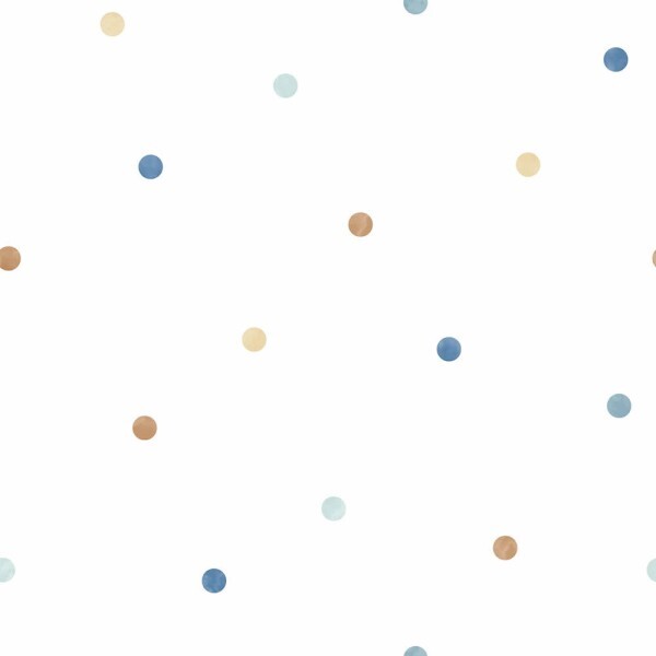 White and colorful confetti non-woven wallpaper Tiny Tots 2 Essener G78366