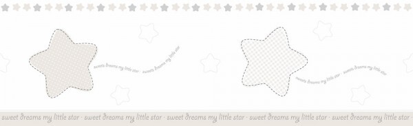 Borte Sterne Beige-Weiß Babyzimmer Lullaby