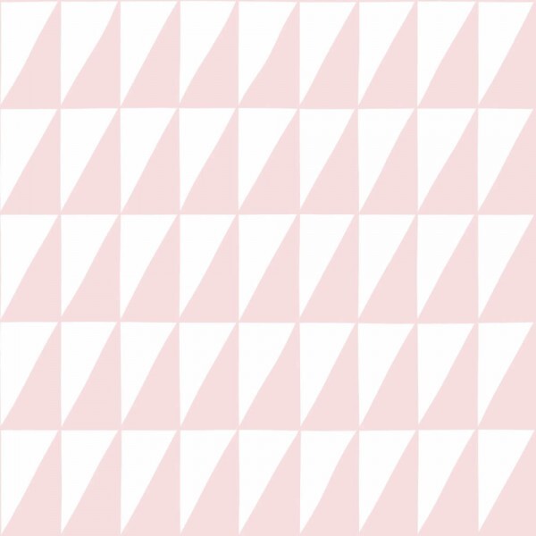 Wallpaper pink white triangles