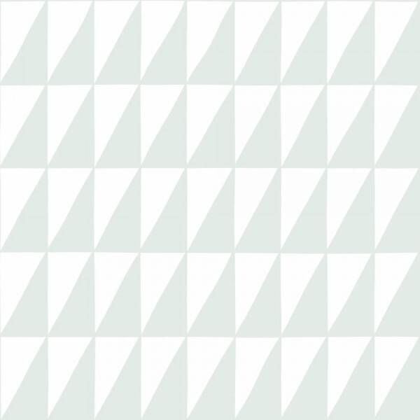 Wallpaper triangles mint white