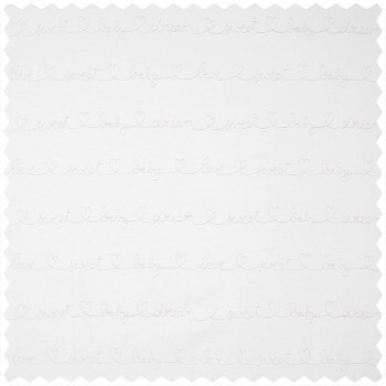Decoration fabric handwritten lettering lettering white MWS29929310