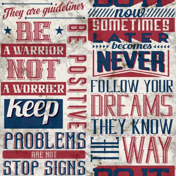 Red and blue wallpaper lettering Friends & Coffee Essener 16608