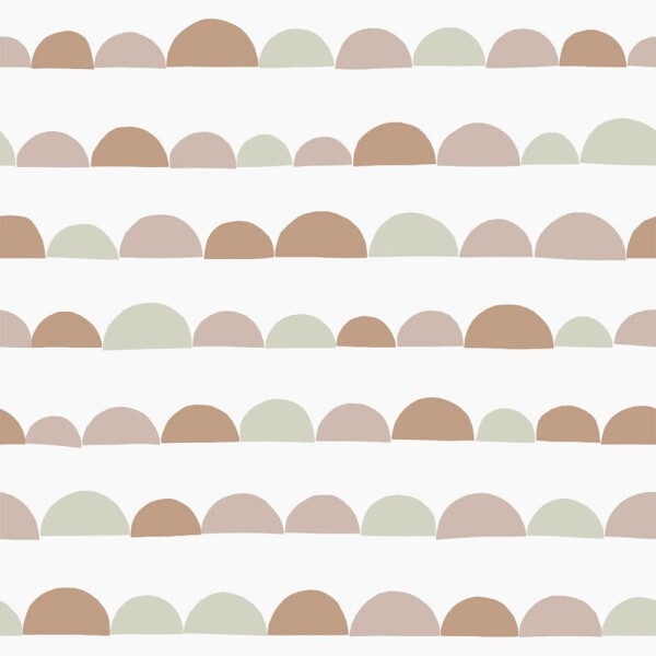 Graphic pattern White and pastel colored non-woven wallpaper Woodland Rasch Textil 139266