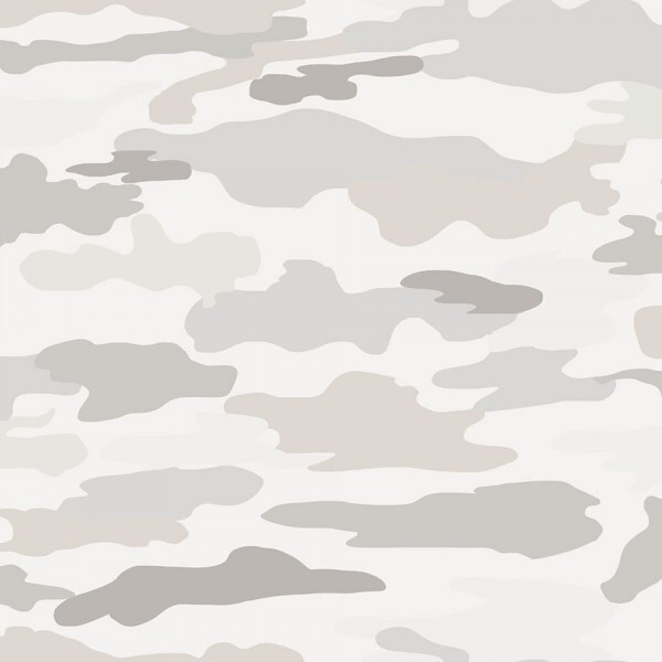 Wallpaper camouflage bright grey