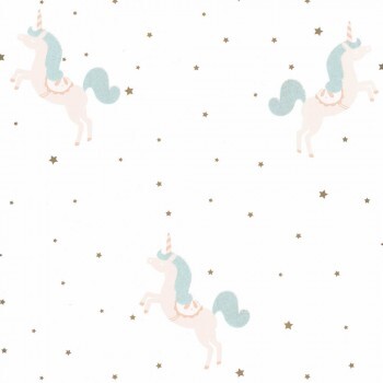 wallpaper white unicorn turquoise glitter