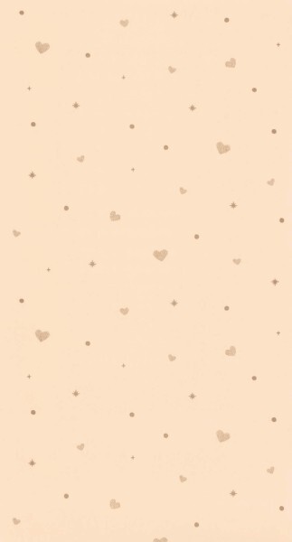 non-woven wallpaper playful shapes stars hearts pink LGG104444403