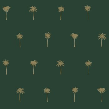 Palmentapete grün glänzend Paradise 139160
