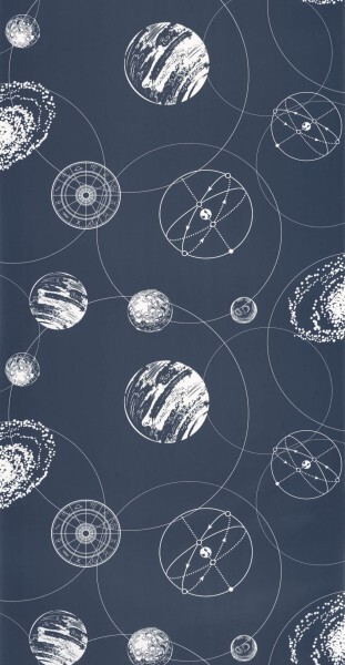 shapes of astronomy wallpaper blue and white Young and free YNF103259124