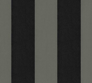 Velourtapete AS Creation Castello 33581-5, 335815 oliv-schwarz Streifen