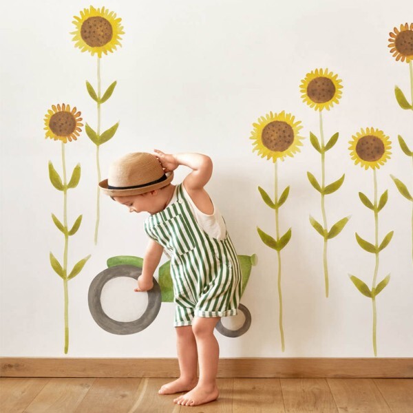 Wandbild vorgekleistert Sonnenblumen OUAT88602764