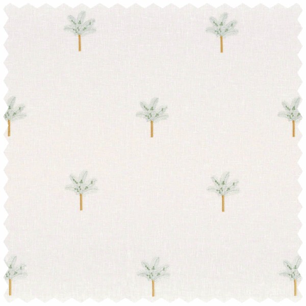 Decorative fabric palm trees white transparent Rose & Nino 45420153
