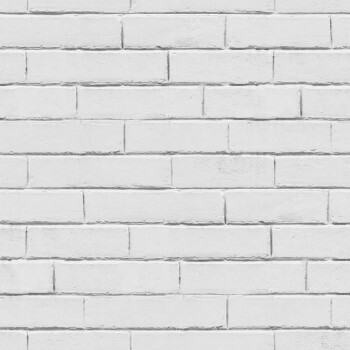 White-gray brick wall effect wallpaper Smita GV24256 Good Vibes