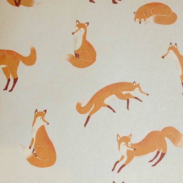 Playing foxes Pearl non-woven wallpaper Great Kids Hohenberger 26839