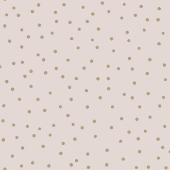 small shiny dots non-woven wallpaper pink beige and gold Woodland Rasch Textil 139274