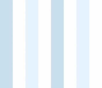 Balken Schlichte Streifentapeten Tapete blau und weiß Pippo Rasch Textil 104611 _L2