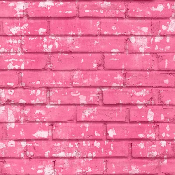 Brick wallpaper pink Friends & Coffee Essener 16661