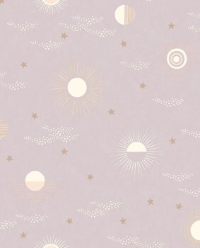 sweet dreams sky non-woven wallpaper lilac Explore Eijffinger 323082