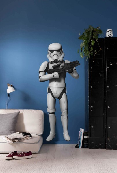 Wandsticker selbstklebend Star Wars Stormtrooper Weiß Schwarz