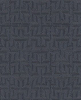 55-376069 Eijffinger Siroc dunkel-blau Vlies-Tapete Labyrinth