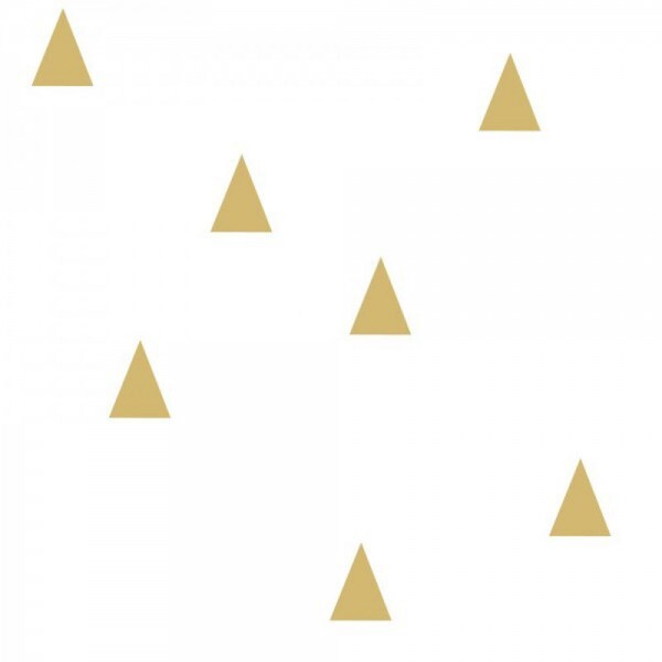 Vliestapete Gold Dreiecke