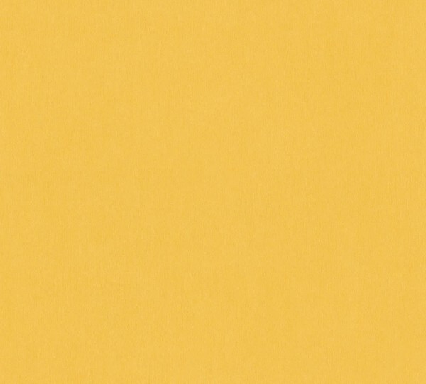plain colored non-woven wallpaper sun yellow Little Love AS Creation 383143
