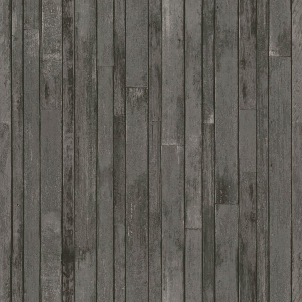 wood look non-woven wallpaper brown