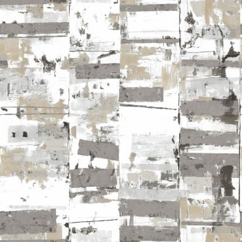 Used look wallpaper gray and beige Friends & Coffee Essener 16635