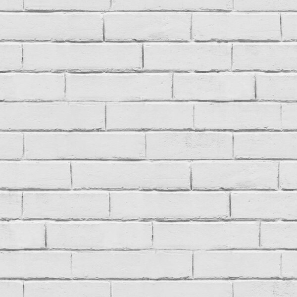 White-gray brick wall effect wallpaper Smita GV24256 Good Vibes
