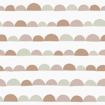 Grafisches Muster Weiß und pastellfarben Vliestapete Woodland Rasch Textil 139266
