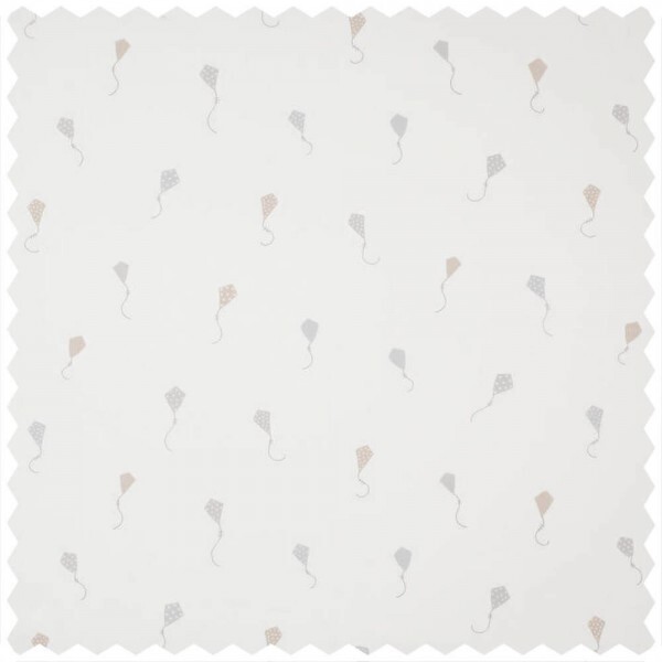 Deco fabric dots triangles colorful paper kites beige MWS29991313