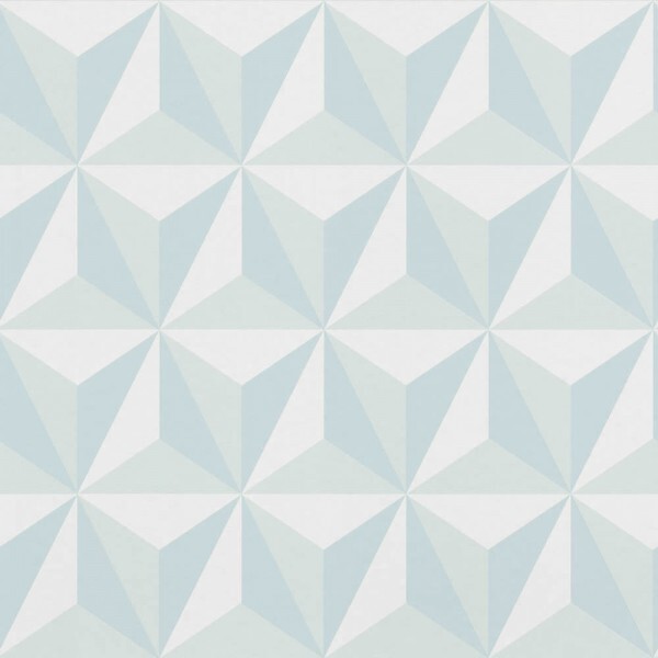 non-woven wallpaper graphic pattern light blue