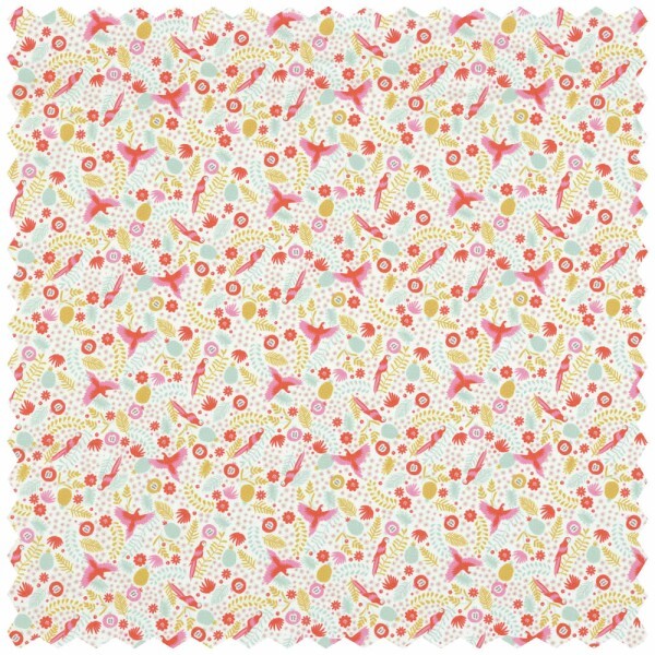 Decorative fabric tropical motifs multicolored Rose & Nino 45500154