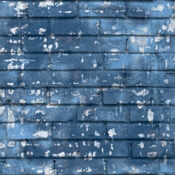 Wall look wallpaper blue Friends & Coffee Essener 16662