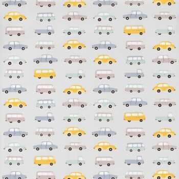 Cars Gray non-woven wallpaper