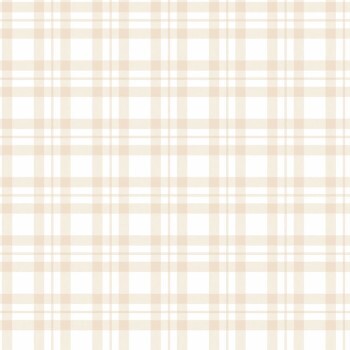 beige non-woven wallpaper check pattern Tiny Tots 2 Essener G78393